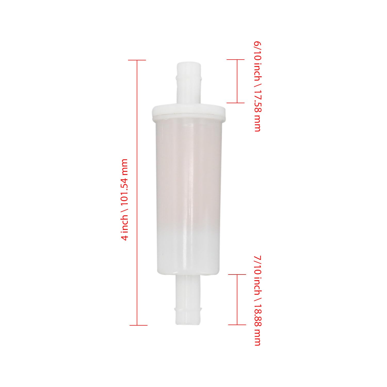 Molloparts Breather Filter In Line 2530029 2 Pcs Compatible With Polaris Sportsman 335 400 450 500 600 700 Ranger Scrambler 500