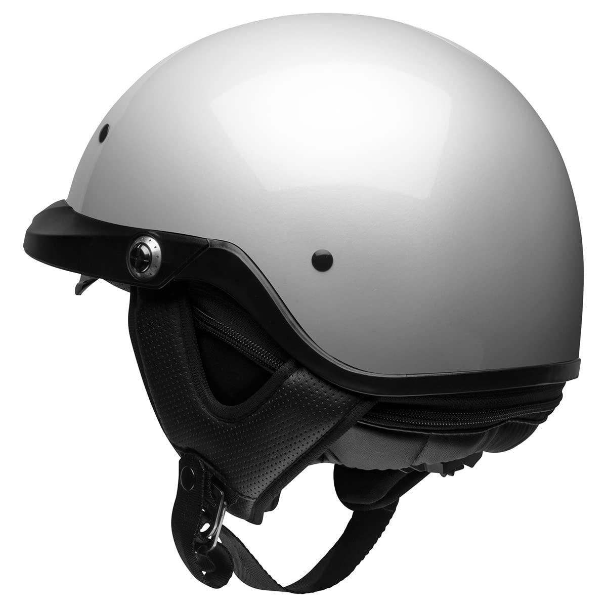BELL Moto Pit Boss Helmet - Large, Gloss Pearl White, Kevlar, Model 7146324