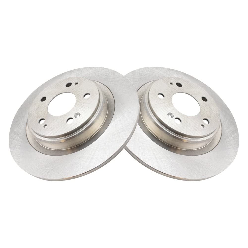 Trq Rear Brake Rotors Set Solid Compatible With 2017-2020 Acura Mdx
