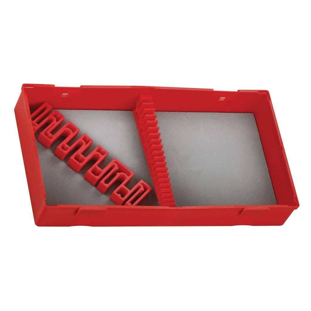 Teng Tools Empty Plastic Tool Storage Tray For Wrenches and Screwdrivers - TT00, Silver, 1 Compartment