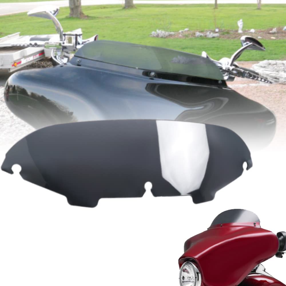 Smoke 4.5'' Windshield Windscreen Compatible For 1996-2013 Harley Davidson Touring Street Glide Electra Glide Flht Flhtcu Ultra