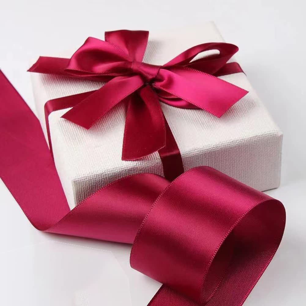 Ihkfilan Double Face Satin Ribbon (Wine)