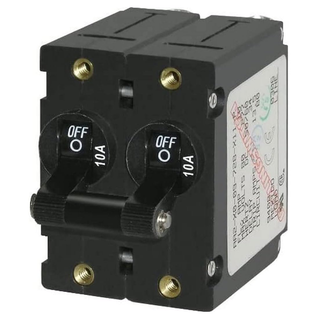 Blue Sea Systems A-Series Black Toggle Single Pole 32A Circuit Breaker