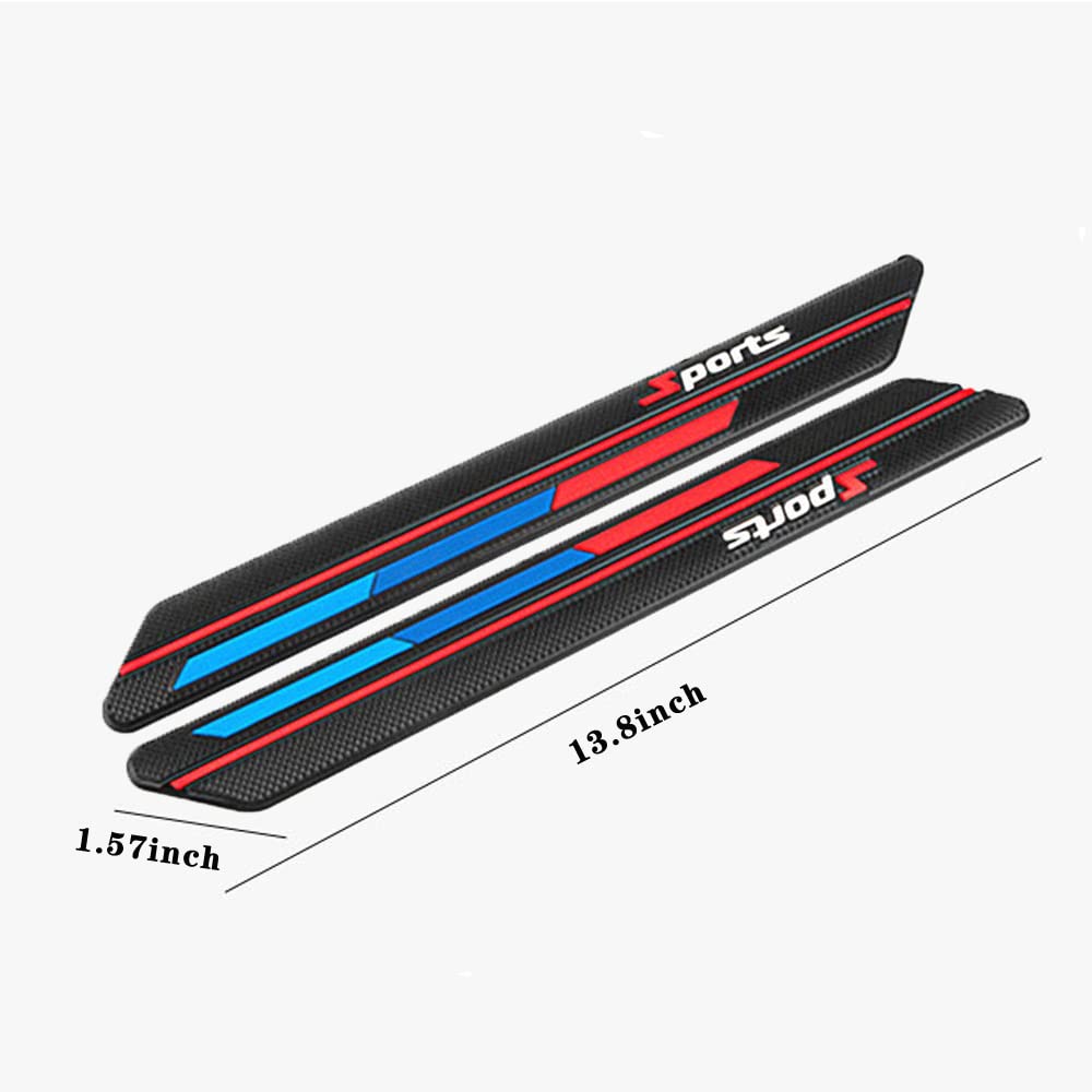 Rubber Protective Strip For Automobile Bumper. Wheel Eyebrow, Side Skirt, Door Scratch Protection Strip 2 Pieces
