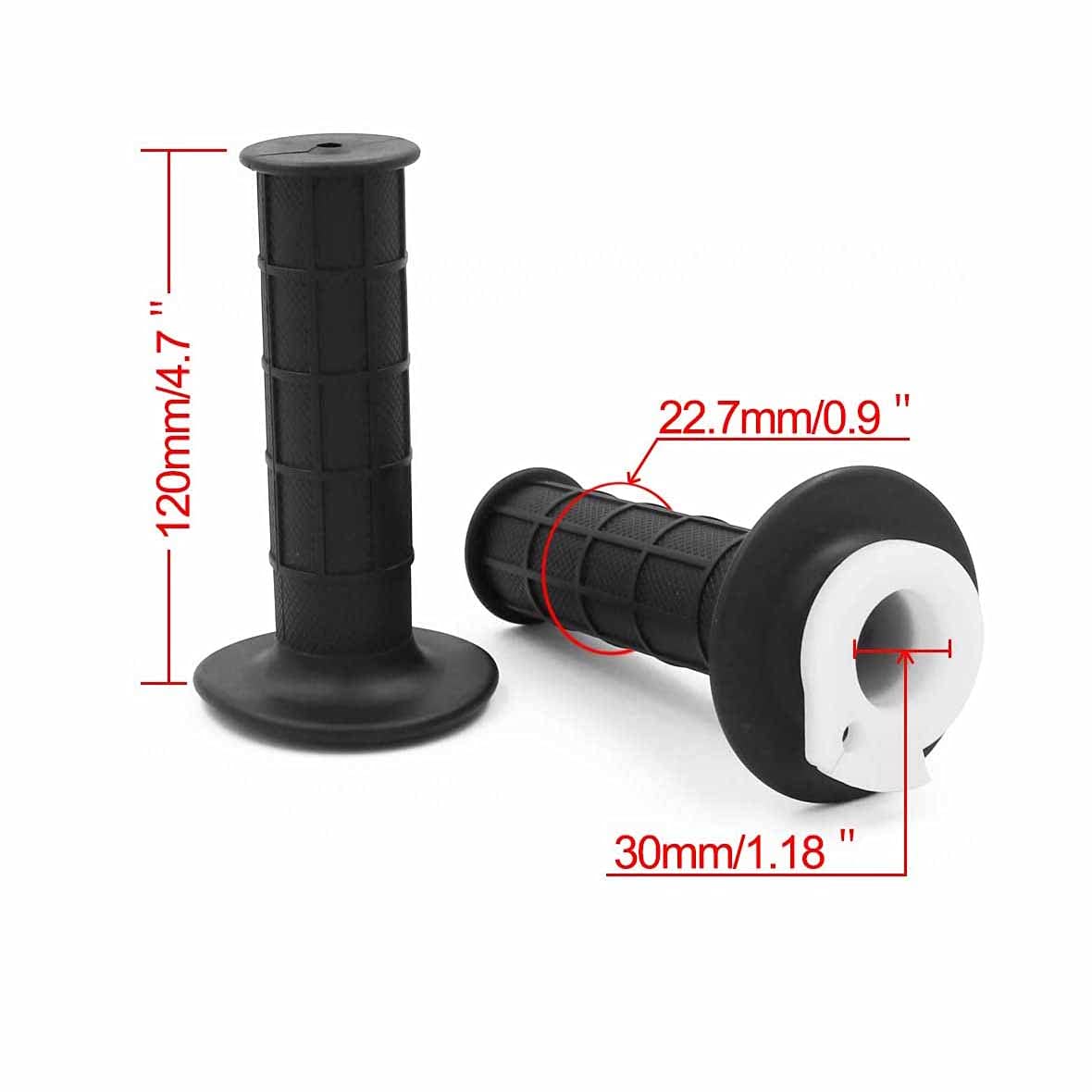 FYSHIQING 7/8'' 22mm Twist Throttle Accelerator Handle Grips Replacement for 50cc 110cc 150cc 250cc Mini Bike ATV Quad Pitbike D
