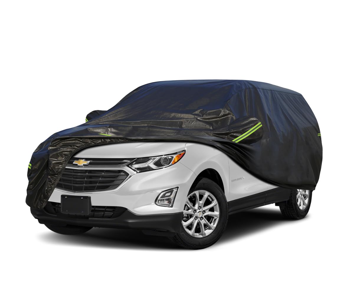 Koukou Waterproof Suv Car Cover Suitable For Chevy Equinox From 2005 To 2025, 7 Layers Windproof All Weather Waterproof Outdoor