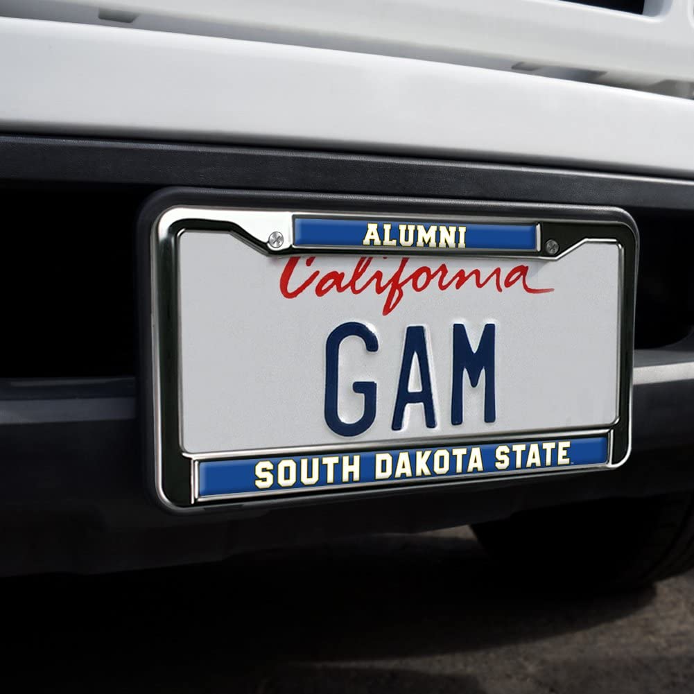 South Dakota State Alumni Logo Full Size Standard License Plate Metal Frame