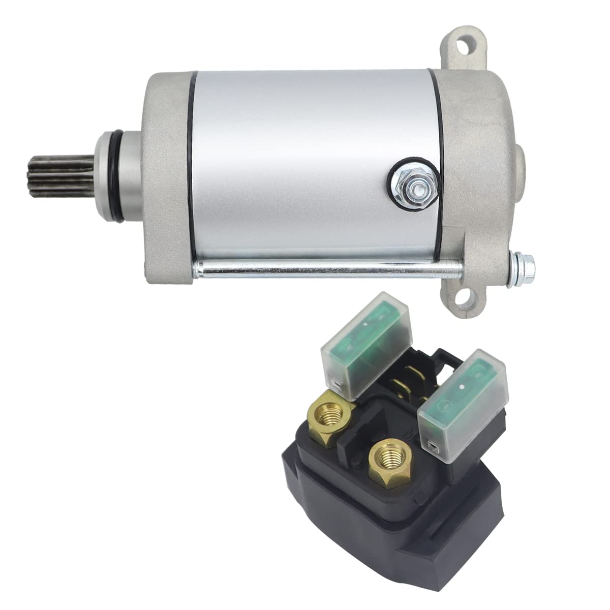 Soarider Starter & Relay fit for Yamaha Grizzly 400 450 660 02-10| Kodiak 400 450 00-06| Wolverine 450 06-10|Rhino 450 660 04-06