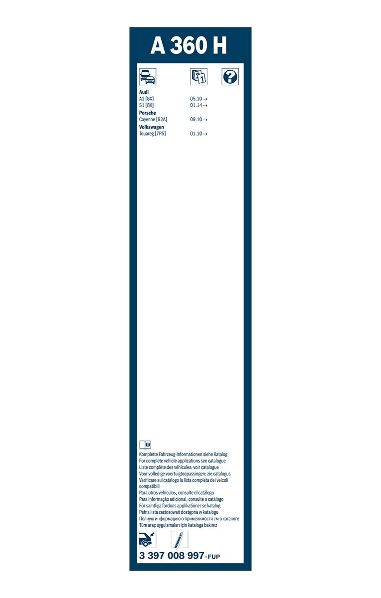 Bosch A360H / 3397008997 Oe Specialty Rear Wiper Blade - 15' (Single)