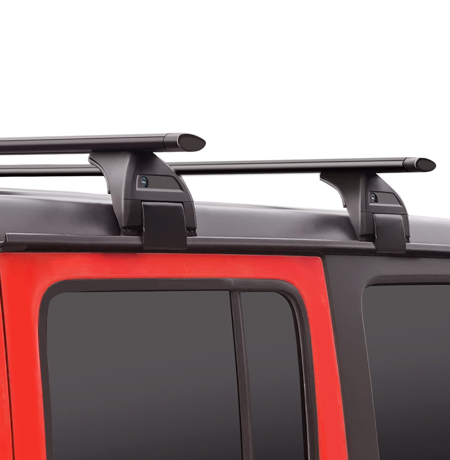 Wonderdriver Roof Rack Cross Bars 200lbs Compatible with Jeep Wrangler JK JL Gladiator JT 2007-2025 with Anti-Theft Metal Lock, 