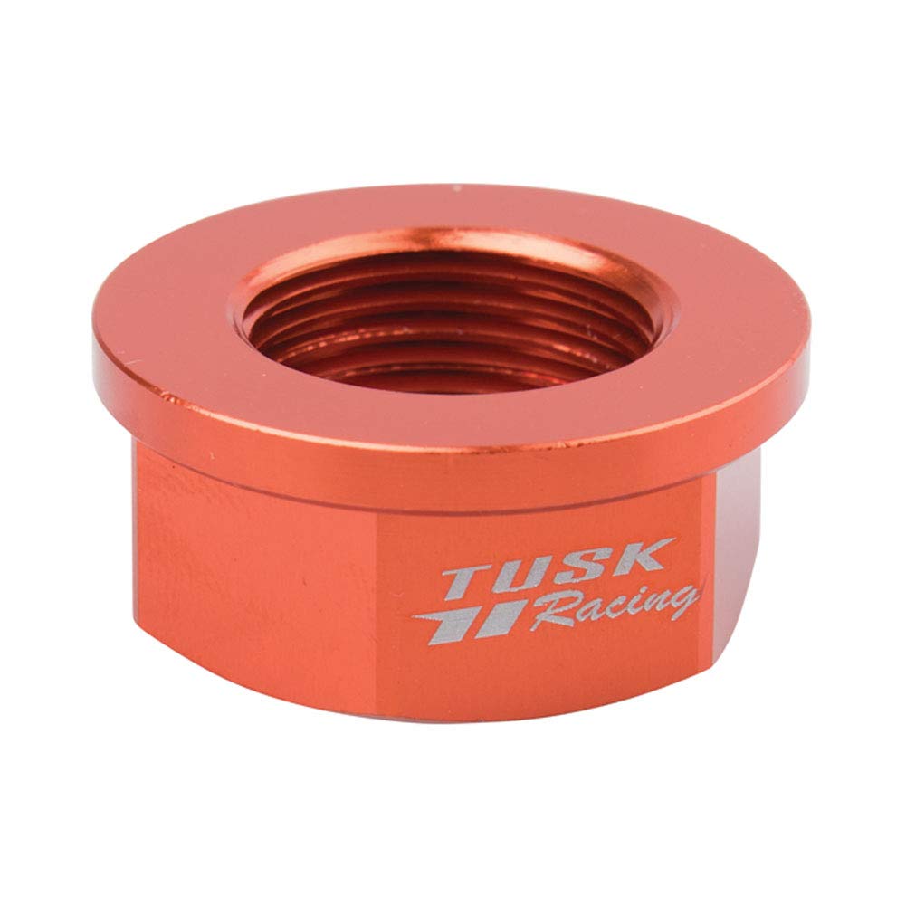 Tusk Nyloc Axle Nut M20 X 1.50 Orange Compatible with KTM 300 XC-W (Fuel Injected) 2008-2023