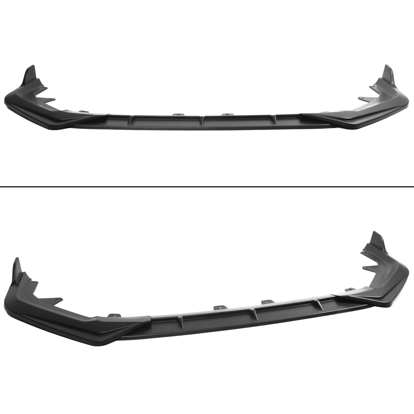IKON MOTORSPORTS Front Bumper Lip for 2022-2024 Honda Civic Sedan & Hatchback, Gloss Black PP Body Kit
