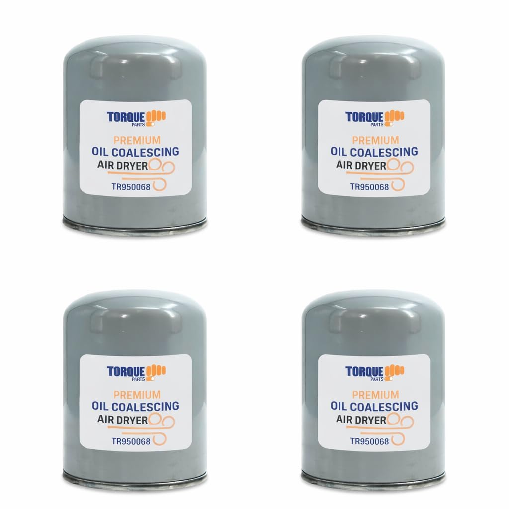 TORQUE 4 Pack R950068a Oil Coalescing Air Dryer Cartridge for Wabco SS1200, SSTWIN, HP, Bendix AD-SP and AD-IS Air Dryers Replac