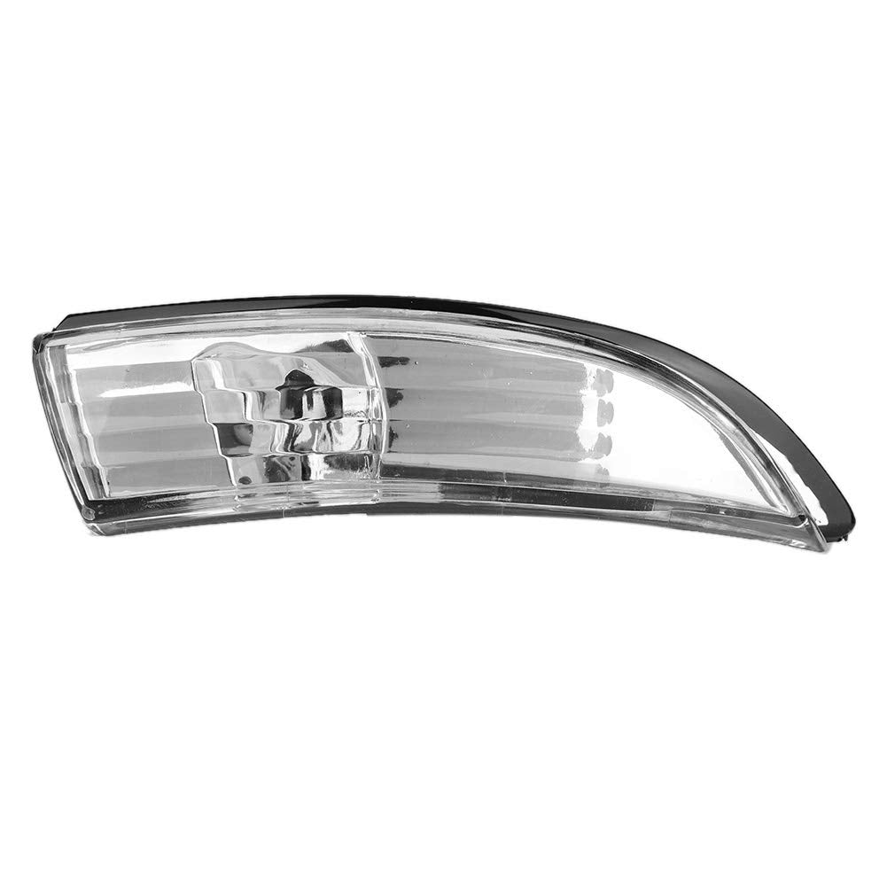 Aramox Door Wing Mirror Indicator Lens, Clear Rearview Backup Mirror Light Lens Cover Compatible With Fiesta Mk7/Mk7.5 2009-2017 (Right)