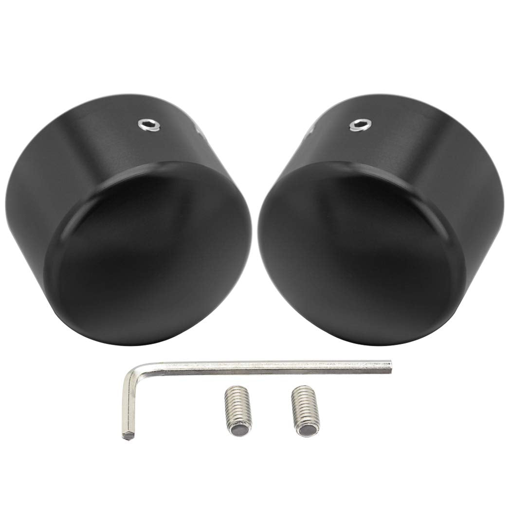 Benlari Black Axle Nut Covers Front Axle Caps Compatible For Harley Davidson Touring Softail Sportster Dyna Trike Electra Street
