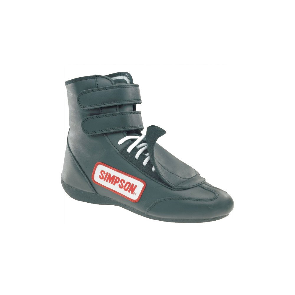 SIMPSON Racing SP100BK Black Sprint Size 10 SFI Approved Driving Shoes