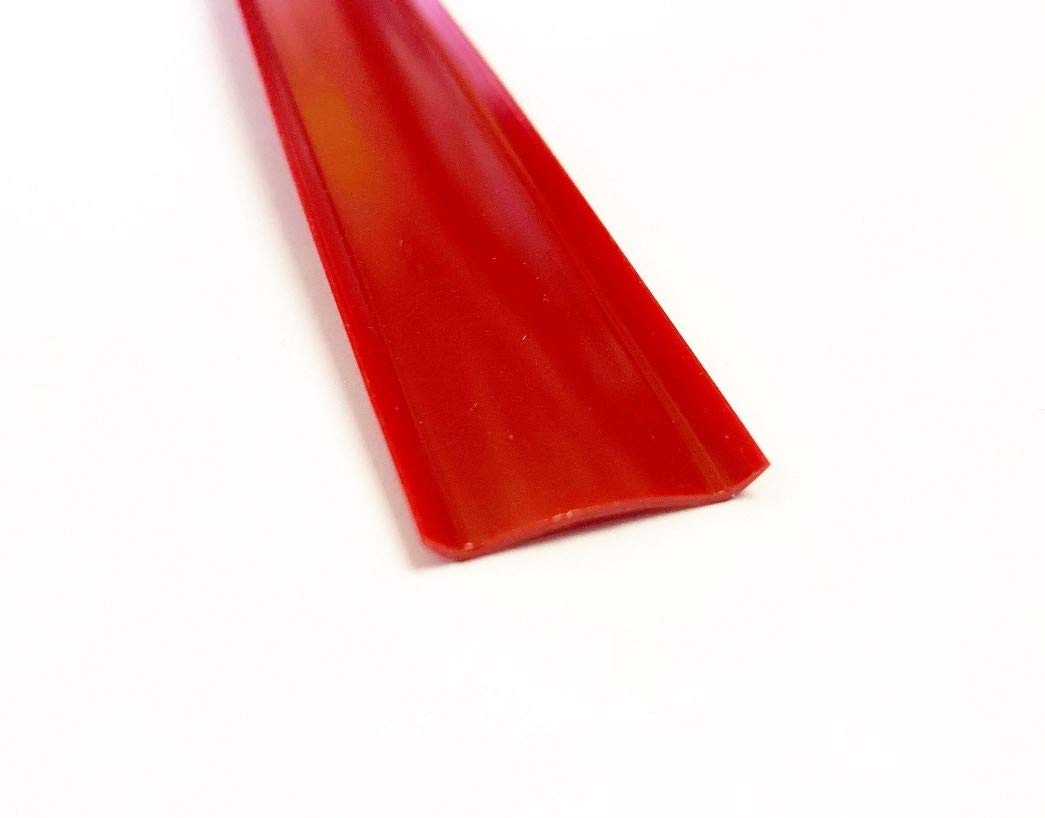 Qpn Red Vinyl 7/8" Insert Molding Trim Screw Cover Rv Camper Travel Trailer (35 Ft, Red)