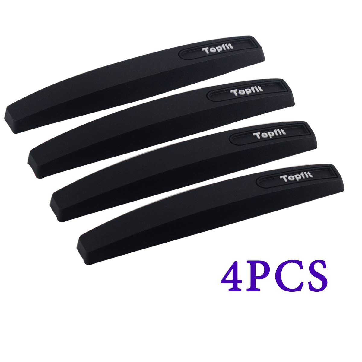Showev Car Side Door Edge Guards Protector Black Scratch Guard For Car,Sedans,Truck,Suv(Rubber,6 Pieces)