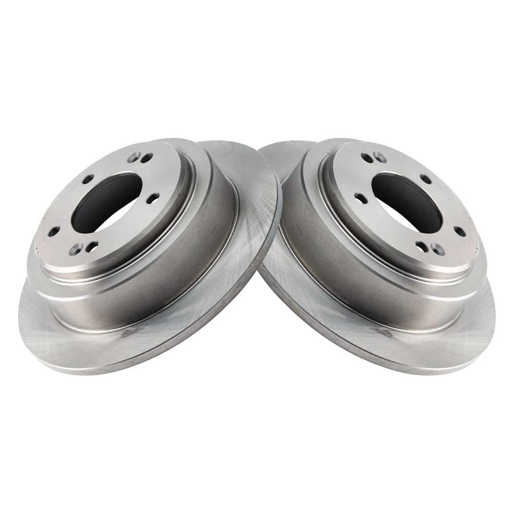 Trq Rear Brake Rotors Set Solid Compatible With 2004-2006 Kia Amanti
