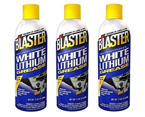 B'laster High-Performance White Lithium Grease, Pack of 3, 16 oz, Durable Lubrication for Multi-Purpose Use