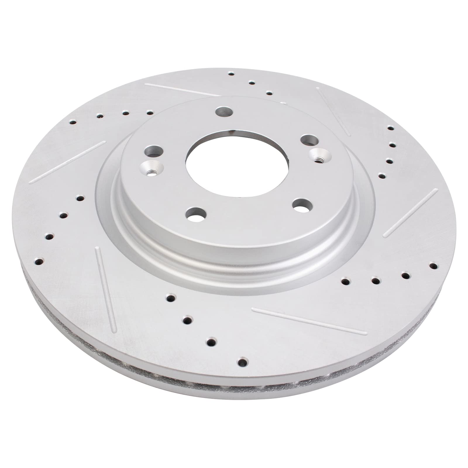 Trq Performance Front Brake Rotor Set Compatible With 2015-2022 Hyundai 2016-2024 Kia
