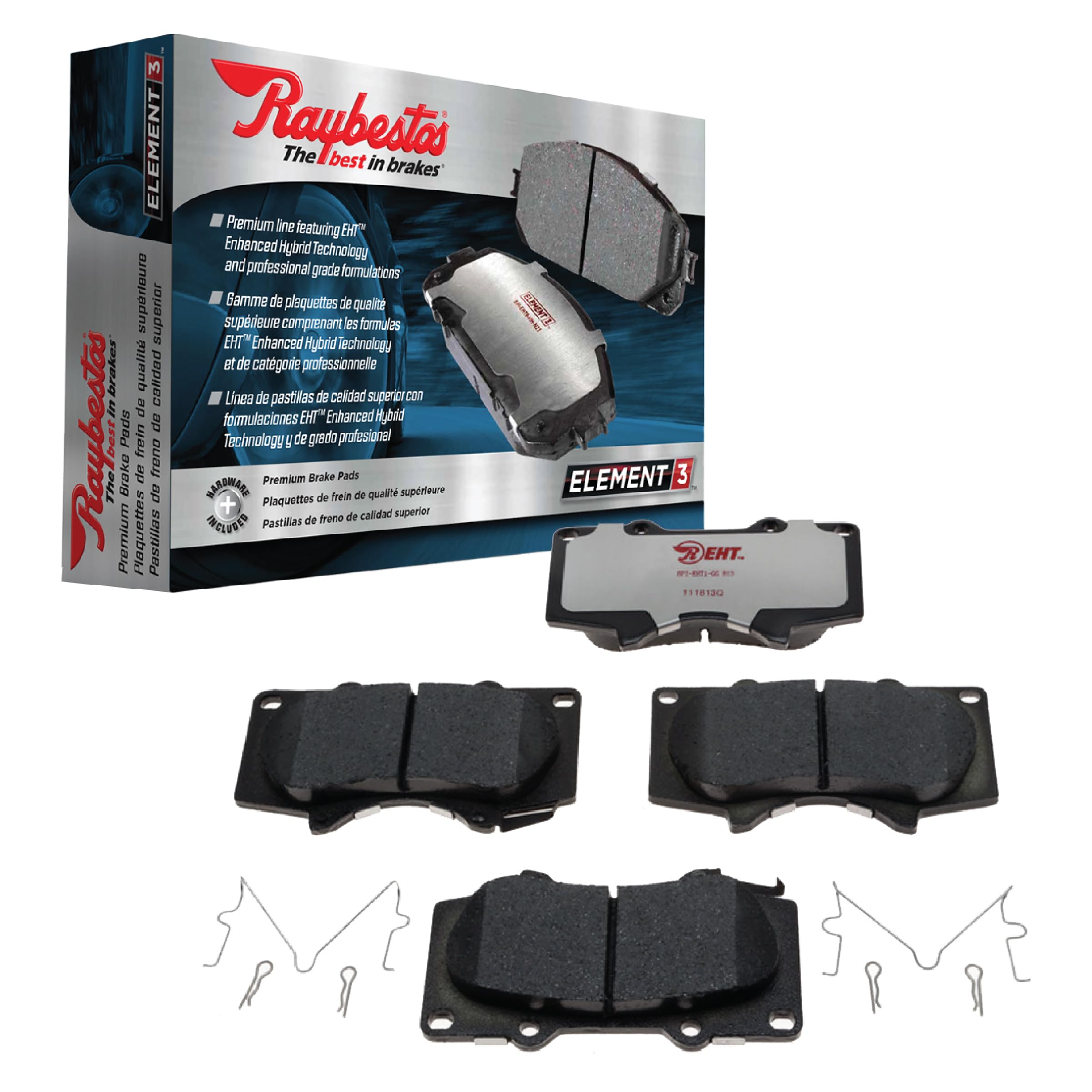 Raybestos Element3 Automotive Replacement Front Brake Pad Set For Select Chevrolet, Saturn, Pontiac (Eht1160H)