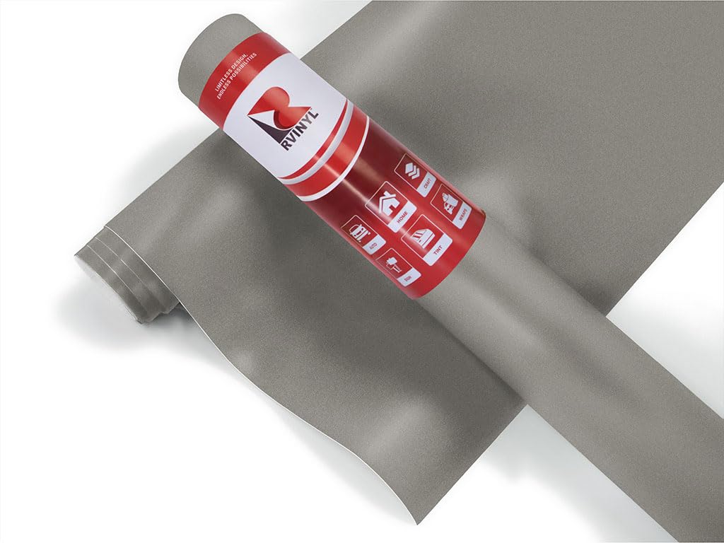3M 2080 M230 Matte Gray Aluminum (5Ft X 6In) Vinyl Wrap Film Sheet With Air-Release For Cars, Trucks & More (2.5Sq Ft Roll)