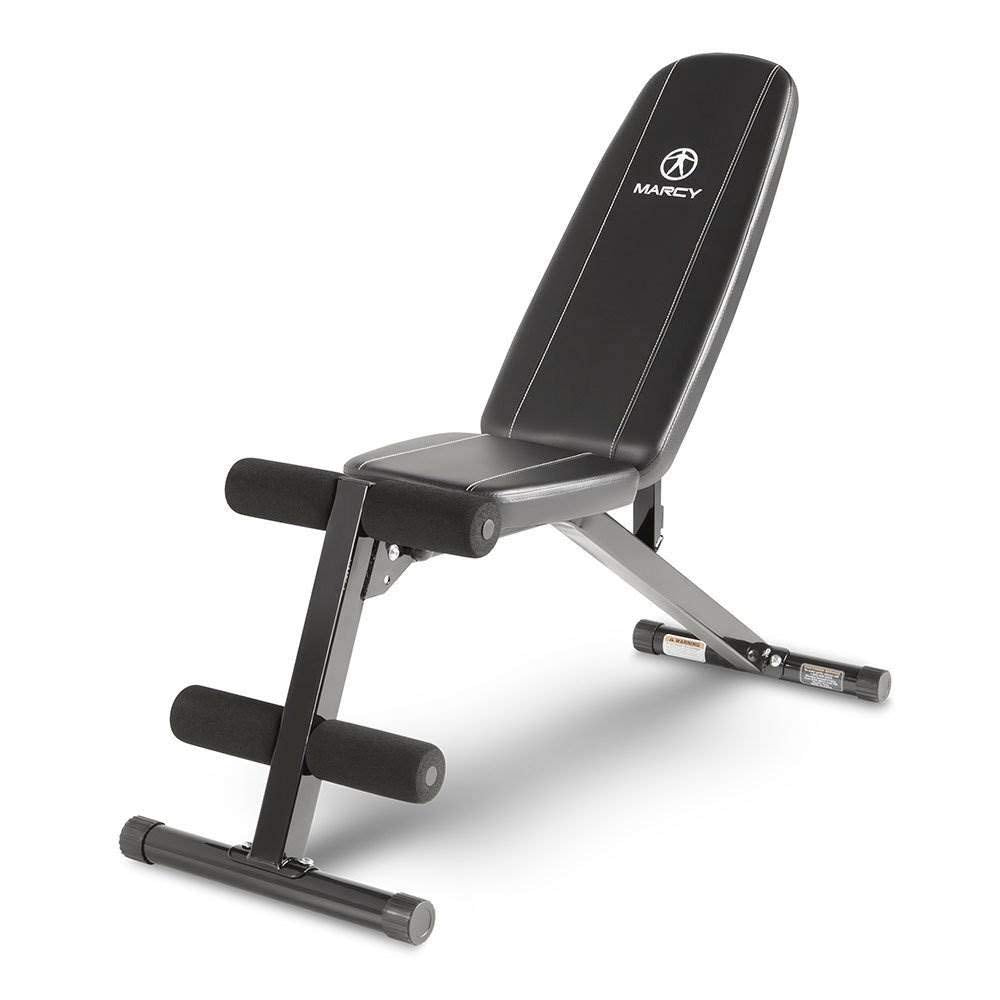 Marcy Multi-Position Workout Utility Bench For Home Gym Weightlifting And Strength Training Sb-10115, Black