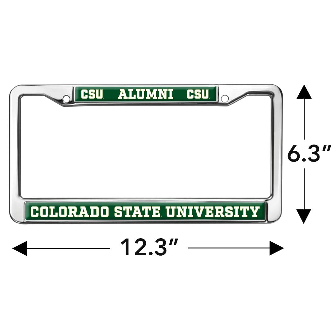 Colorado State University Alumni Logo Full Size Standard License Plate Metal Frame