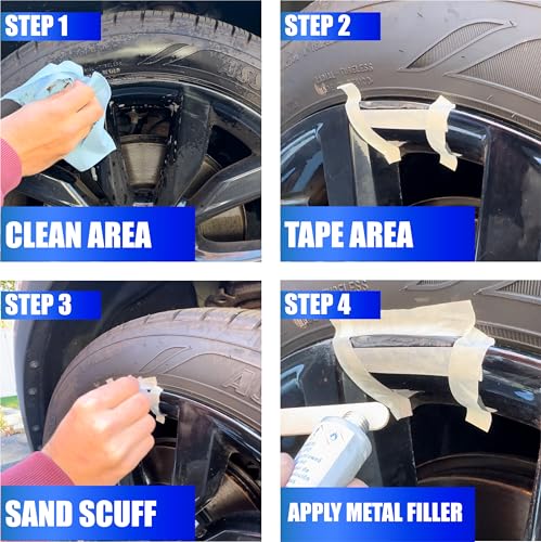 Permatex Wheel Restoration Kit 09142 - Silver - Easy DIY Repair for Curb Rash, Corrosion & Scuffs