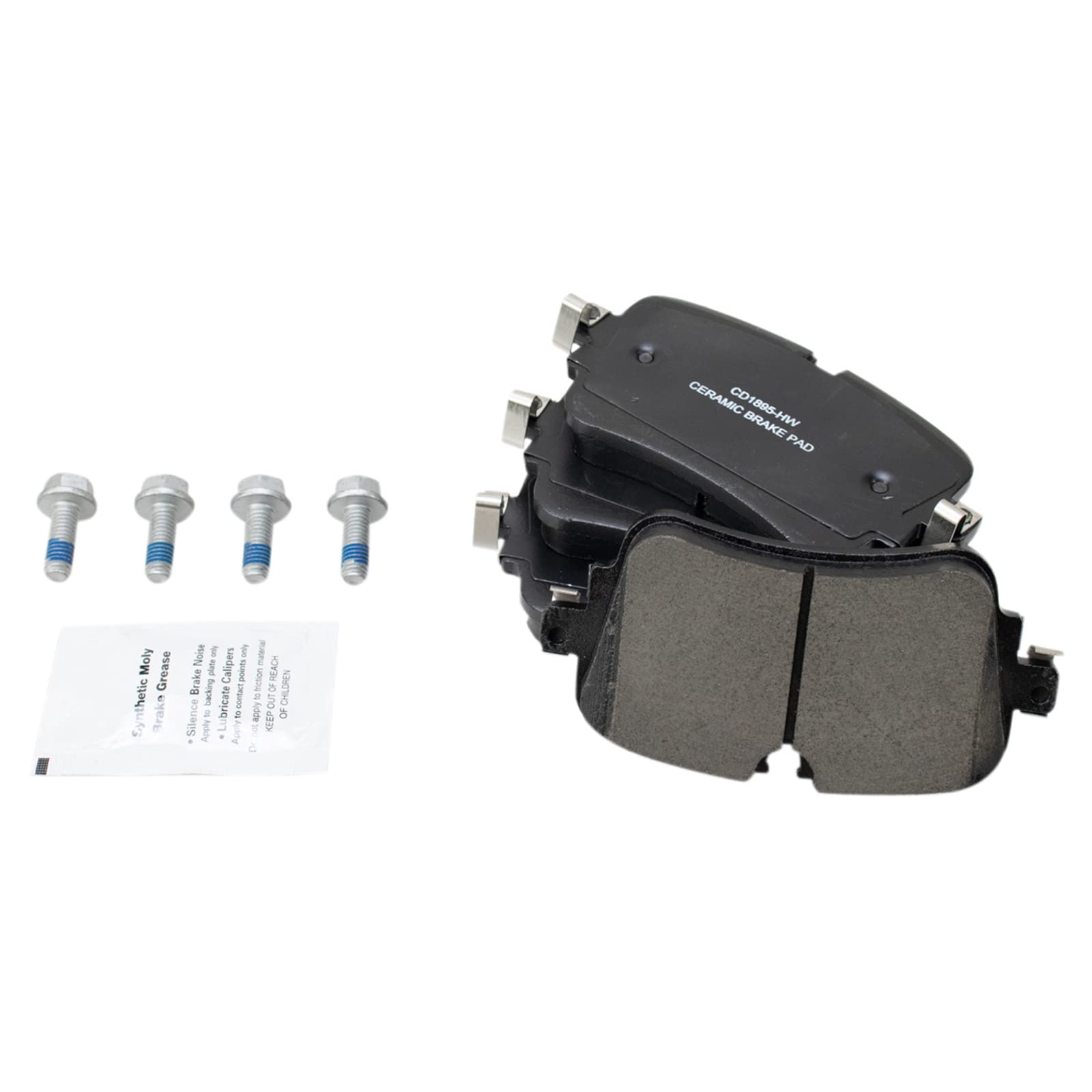Trq Rear Brake Pad & Rotor Kit Brake Pads Brake Rotor Ceramic Compatible With 2019-2020 Audi A8 Quattro 2019 E-Tron Quattro 2017