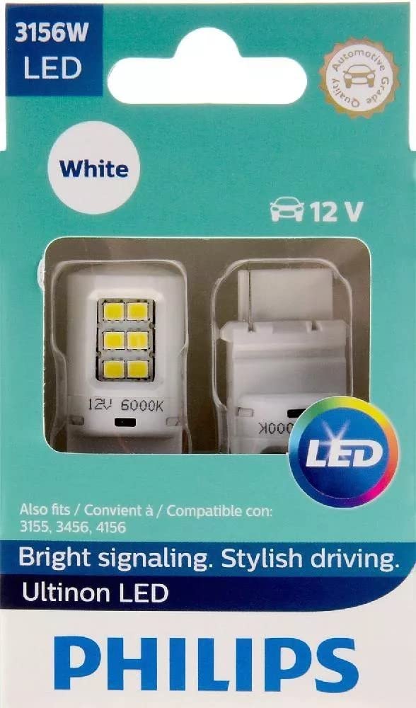 Philips Automotive Lighting 3156WLED Ultinon LED (White), 2 Pack