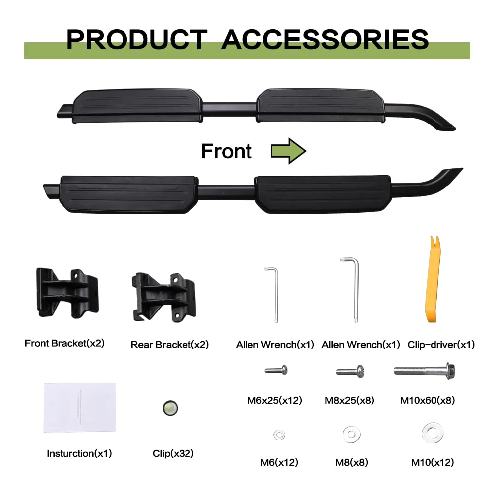 Snailfly Running Boards Side Steps Fit For Land Rover Defender 110 130 L663 4Door 2020 2021 2022 2023 2024 2025