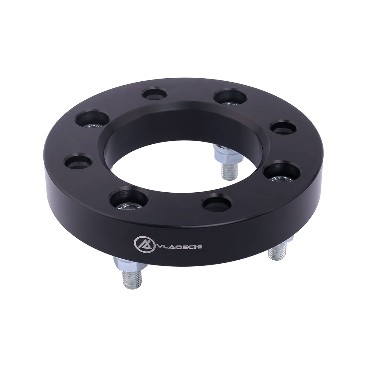 Vlaoschi Black Forged 4X115 Atv Wheel Spacers 1 Inch With 10X1.25 Studs Compatible With Yamaha Arctic-Cat 4 Lug 4/115 For 300 40