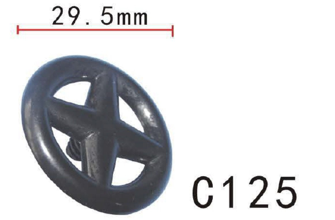 Autobahn88 Retainer Clip For Hood Insulation, Compatible With Nissan (Oem: 65832F5000, 6584630F00) (Pack Of 20)