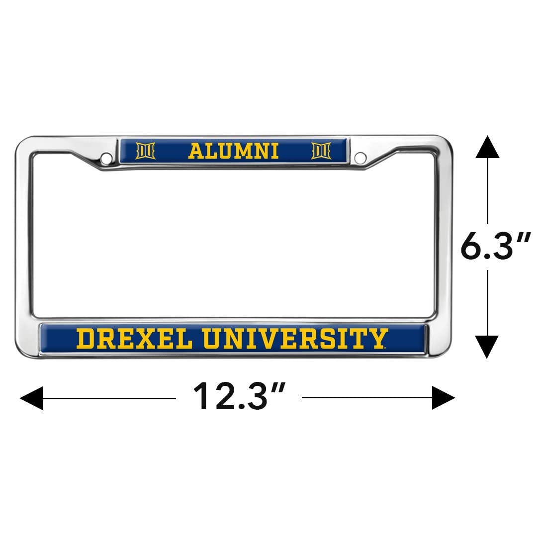 Drexel University Alumni Logo Full Size Standard License Plate Metal Frame