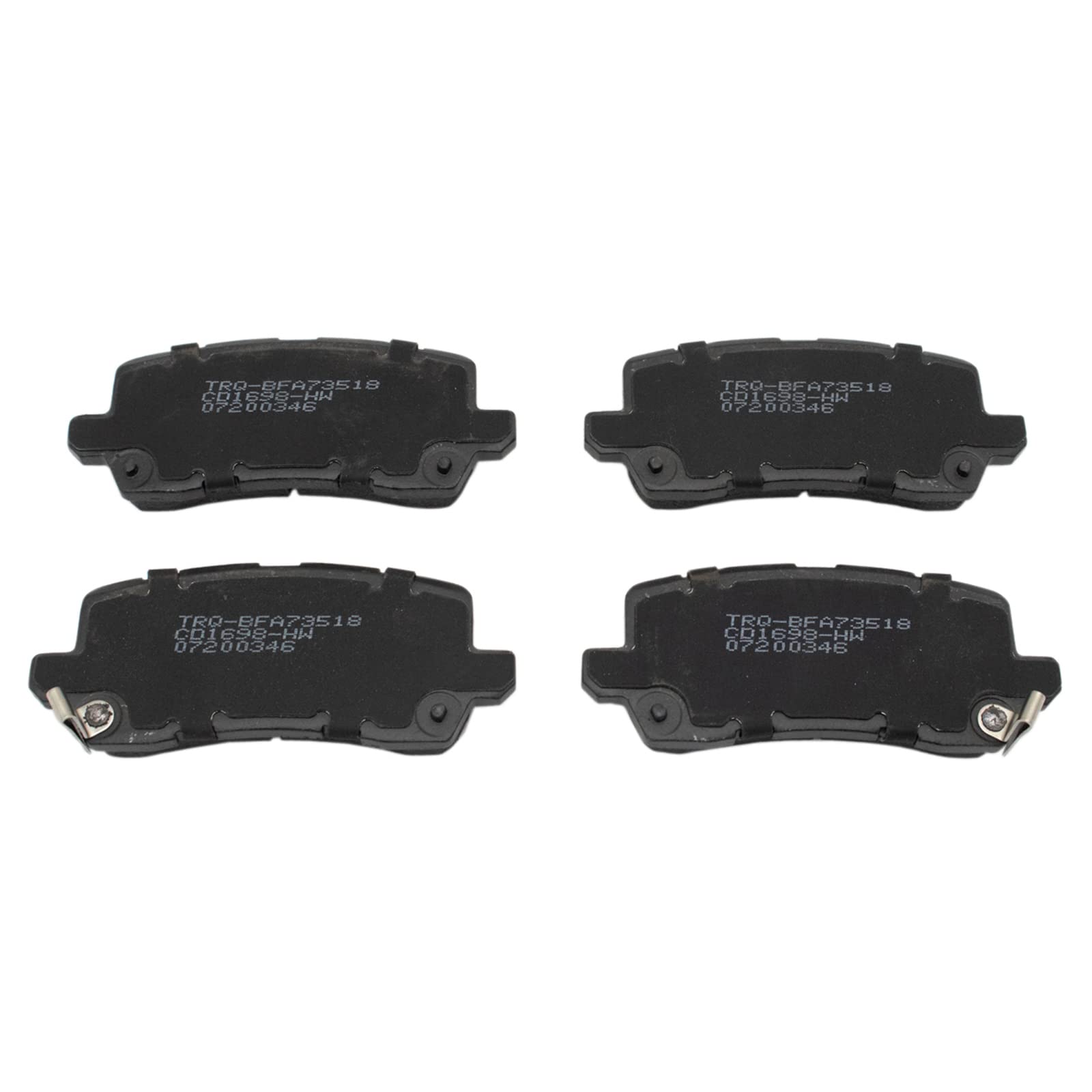 TRQ Rear Brake Pads Ceramic Compatible with 2014-2020 Acura RLX 2015-2020 TLX