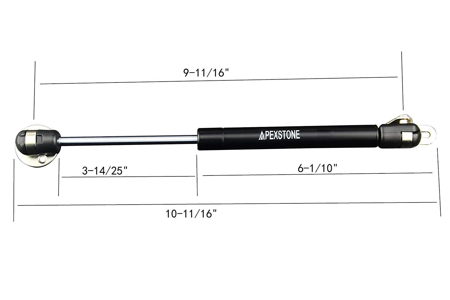 Apexstone 45N/10Lb 10 Inch Gas Struts, Gas Springs, Gas Strut, Lift Support, Gas Shocks, Lid Stay, Lid Support, Set Of 4