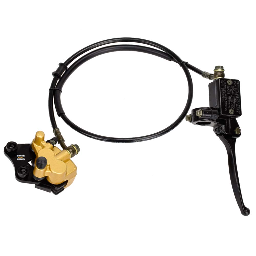 HIAORS Front Disc Brake Master Cylinder Caliper with Brake Pads for 50cc-125cc Dirt Bikes