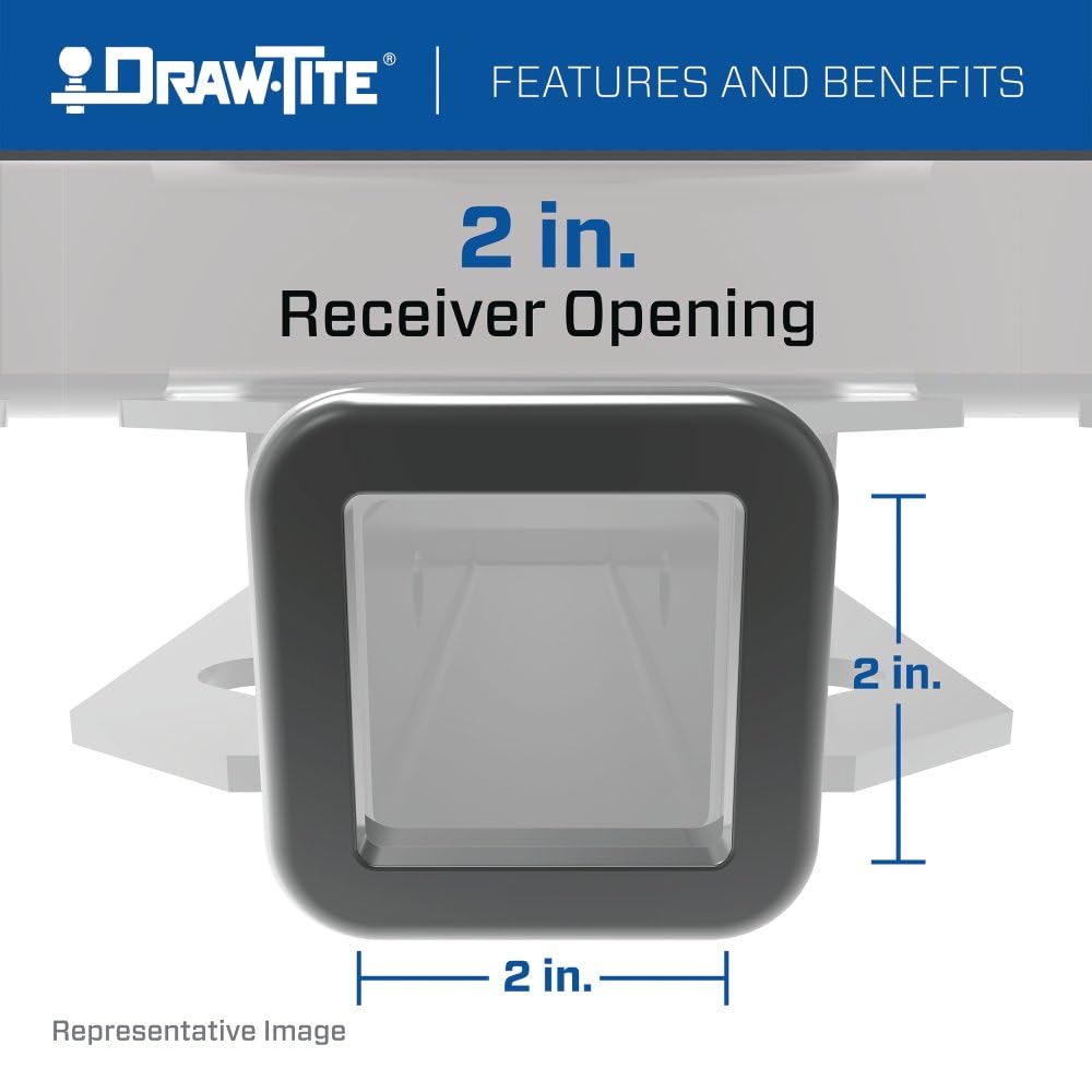 Draw-Tite 41948 Class 5 Ultra Frame Trailer Hitch, 2 Inch Receiver, Black, Compatible with 2011-2022 RAM 1500 Classic Body Style