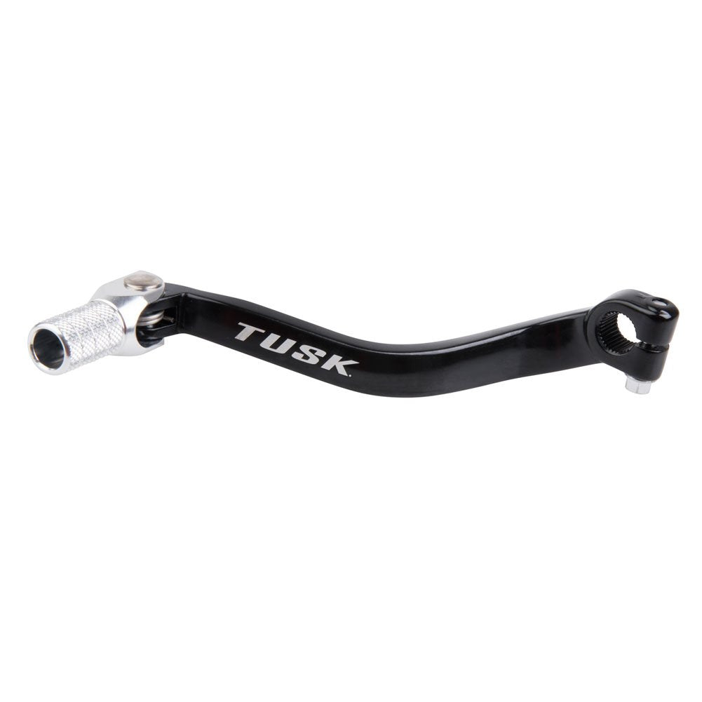 TUSK Folding Shift Lever Black/Silver Tip Compatible with Suzuki DR-Z 400S 2000-2009, 2011-2024
