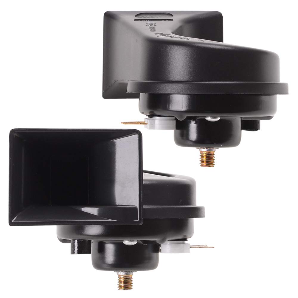Evermotor Car Horn Universal 12V Loud Air Horn Signal Speaker For Motorcycle,Truck,Golf Cart,Moped,Scooter,Atv 118 Db Snail Horns With E-Mark(2Pcs)
