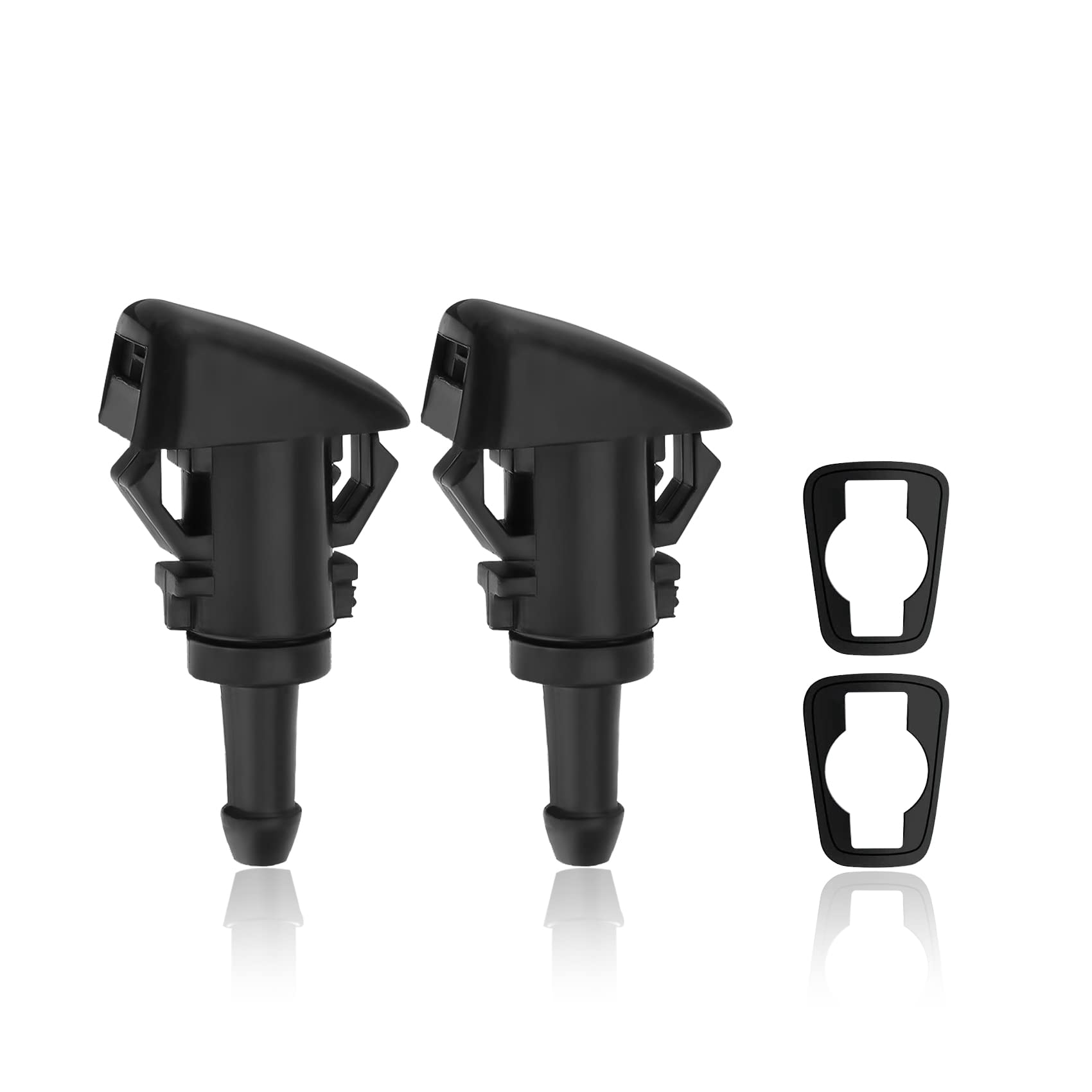 2 PCS Front Windshield Washer Nozzles, Windshield Wiper Spray Nozzle, Washer Spray Jet Kit Fit for Chrysler, Dodge, Replaces OEM