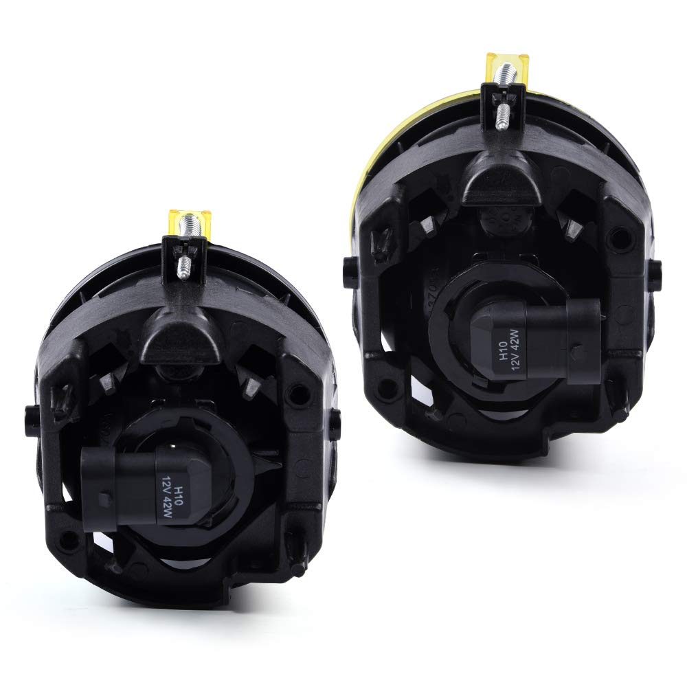 Grand Orange Fog Lights Assembly Driving Fog Lamps Compatible With Dodge Charger 2006-2009 / Fit Challenger 2008-2010 Bumper Fog