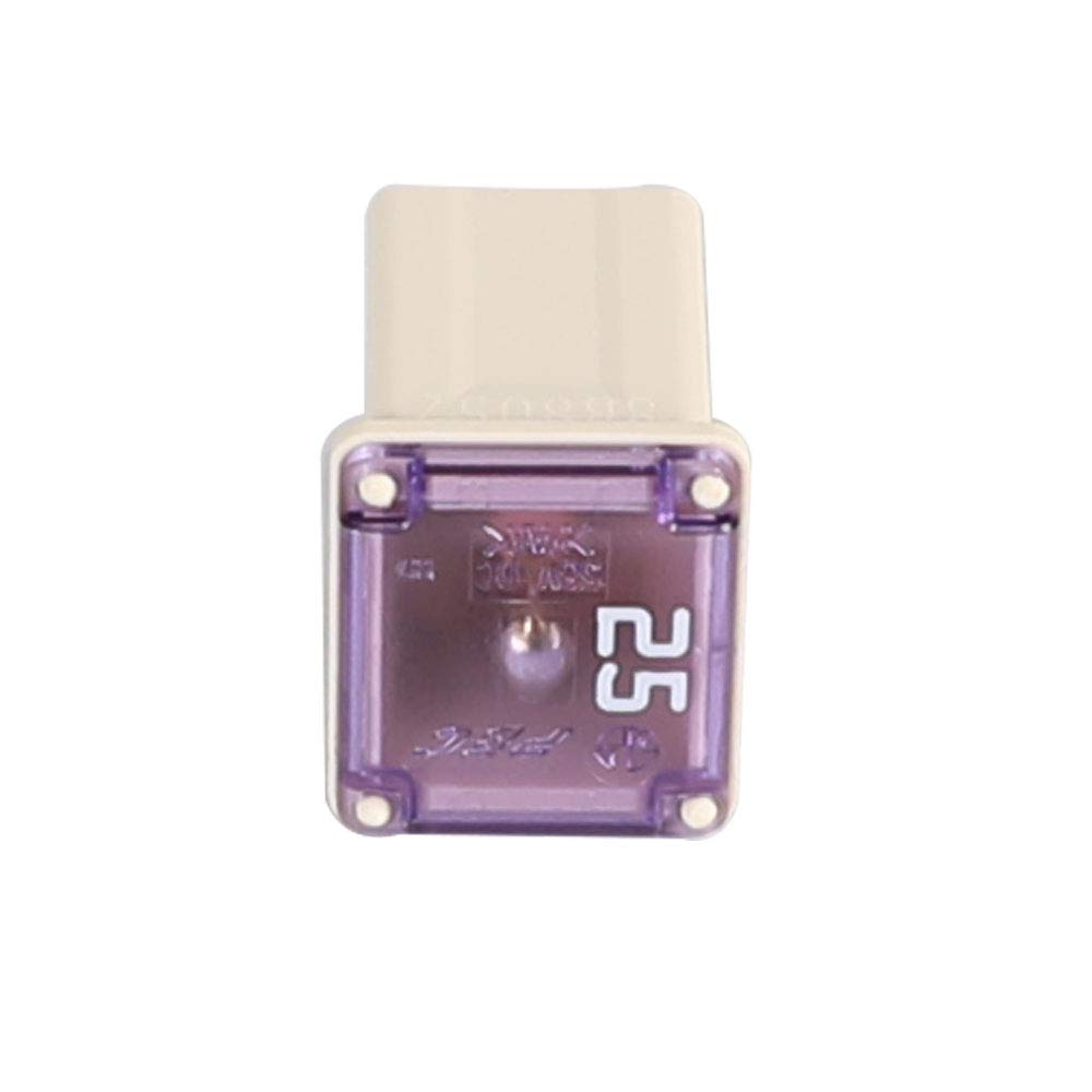 25 Amp Jcase Fuse Fmx-25 Low Profile Fuse Female Maxi Fuse Mini Automotive Box Shaped Fuses (10 Pack)