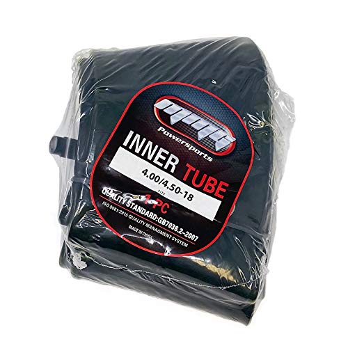 Mmg Set Of 2 Motorcycle Inner Tube 4.00/4.50-18, Tr4 Straight Valve Stem, Compatible With 110/90-18, 110/100-18, 120/80-18, 120/