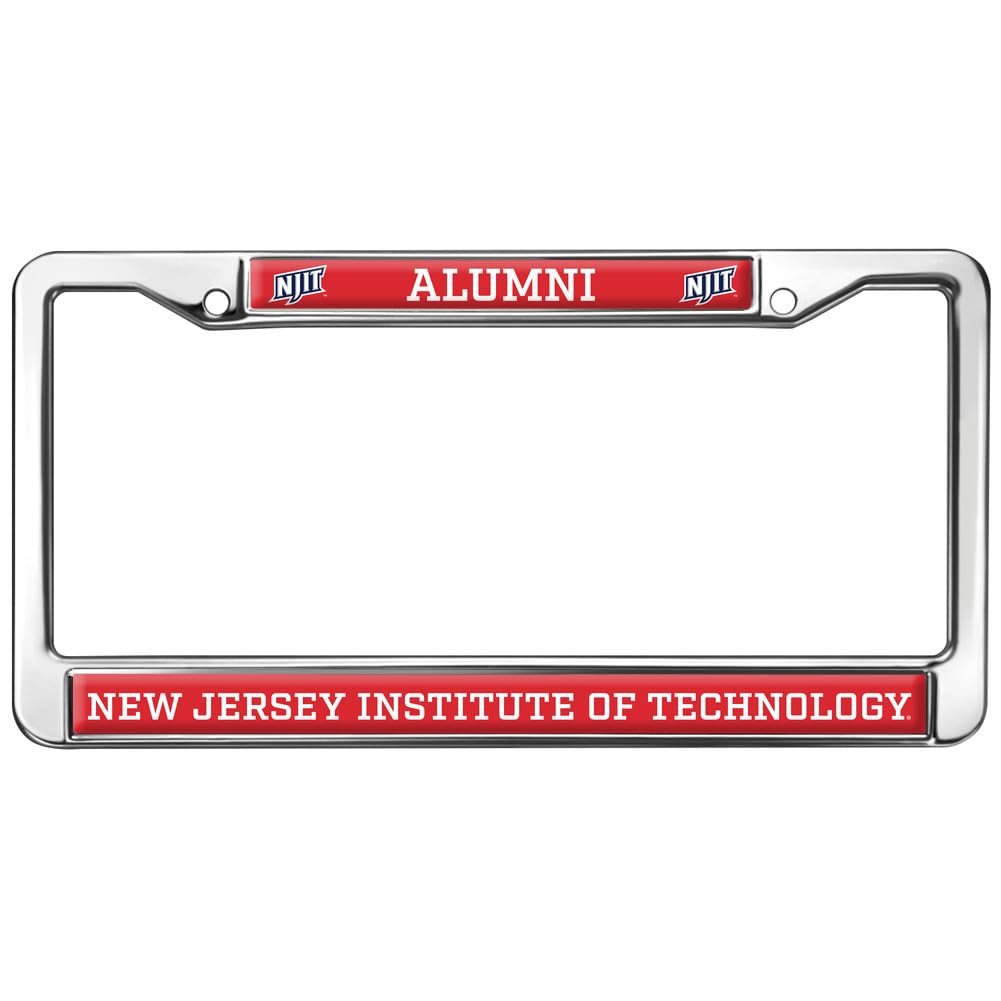 New Jersey Institute of Technology Alumni Full Size Standard License Plate Metal Frame