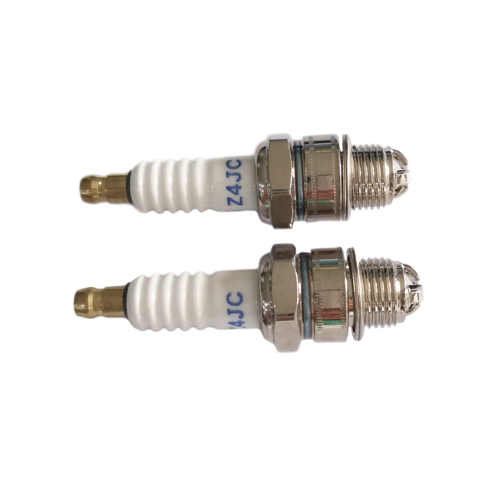 2PCS High performance 3 Prong Spark Plug M4  1.25, Z4JC for 2 stroke engine kits 66cc/80cc gas motorized bicycle