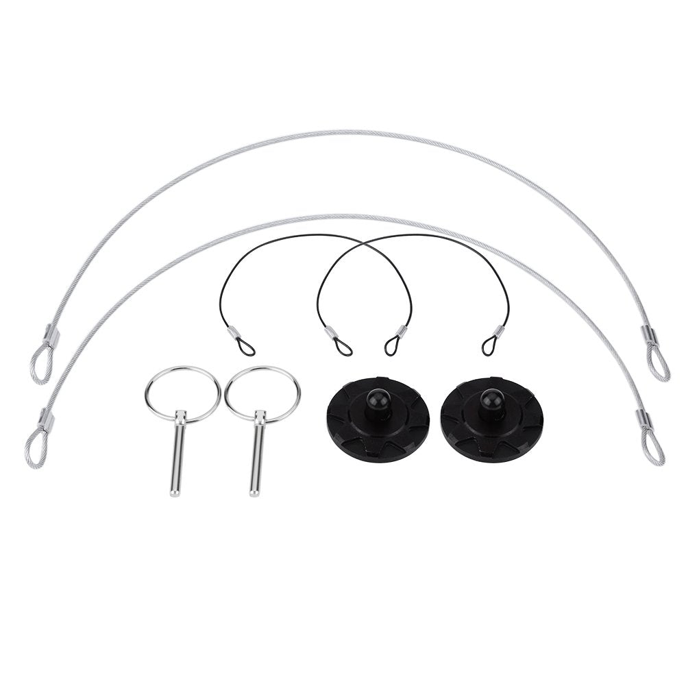 Estink Hood Lock, 2Pcs Universal Cnc Aluminum Car Vehicle Racing Bonnet Hood Pin Lock Latches Lock Appearance Kit Car Modified Accessory Hood Pin Lock Kit (Black)