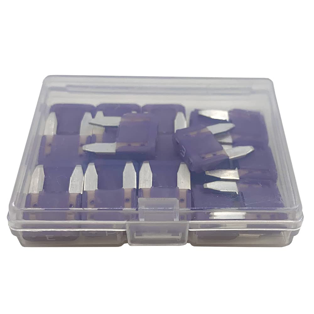 20Pcs 7.5A Mini Blade Fuse And 1 Fuse Puller Atc/Ato 32V 7.5Amp Fast Blow For Automotive Car Truck Suv